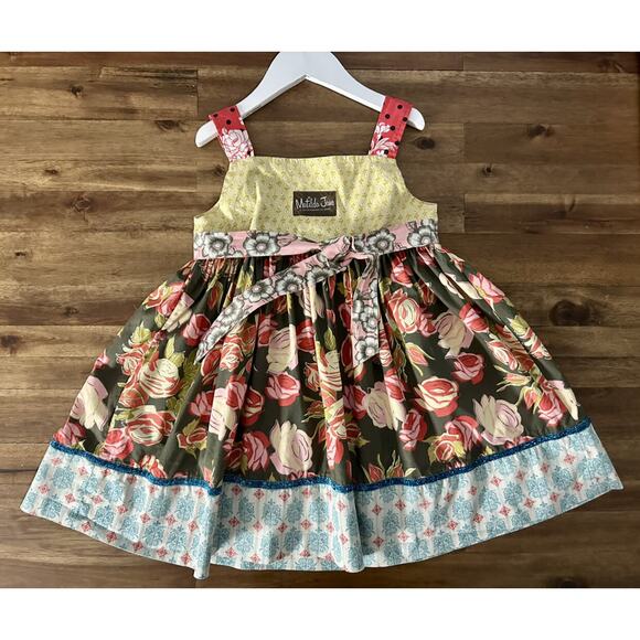 Matilda Jane Vintage Serendipity Floral Perfect Day Knot Sleeveless Dress 6 - Picture 4 of 10